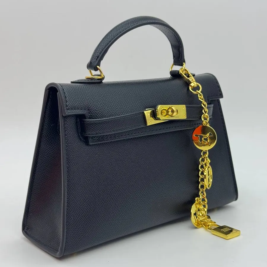 Hermes Women’s Classic Mini Handbag with Wide Textile Strap 22 cm